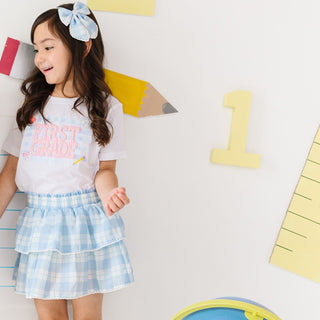 Sweet Wink Blue Plaid Skort