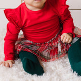 Sweet Wink Christmas Plaid L/S Tutu Bodysuit, Sweet Wink, All Things Holiday, cf-size-0-3-months, cf-size-12-18-months, cf-type-tutu, cf-vendor-sweet-wink, Christmas, Christmas Plaid, Christm