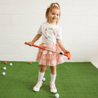 Sweet Wink Coquette Golf Girl Short Sleeve T-Shirt - White