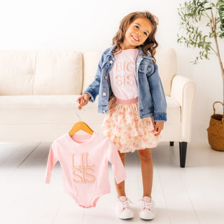 Sweet Wink Big Sis Pearl Patch Short Sleeve T-Shirt - Ballet