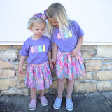 Sweet Wink, Sweet Wink Easter Peeps Patch S/S Tee - Lavender - Basically Bows & Bowties