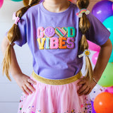 Sweet Wink, Sweet Wink Good Vibes Patch S/S Tee - Lavender - Basically Bows & Bowties
