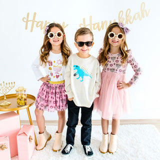 Sweet Wink Hanukkah Blush Pink Tutu