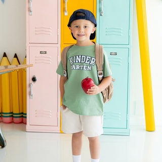 Sweet Wink Kindergarten Varsity Short Sleeve T-Shirt - Sage