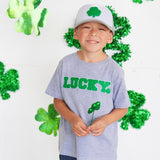 Sweet Wink, Sweet Wink Lucky Patch St. Patrick's Day S/S Tee - Gray - Basically Bows & Bowties