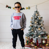 Sweet Wink Merry Dude Patch Sweatshirt, Sweet Wink, All Things Holiday, cf-size-4t, cf-size-5-6y, cf-size-7-8y, cf-type-sweatshirt, cf-vendor-sweet-wink, Christmas, Holiday, Merry, Merry Dude