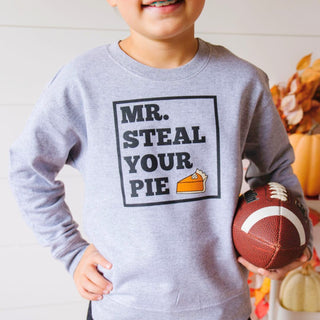 Sweet Wink Mr Steal Your Pie Thanksgiving Sweatshirt, Sweet Wink, cf-size-2t, cf-size-3t, cf-size-4t, cf-size-5-6y, cf-size-7-8y, cf-type-sweatshirt, cf-vendor-sweet-wink, Mr Steal Your Pie, 