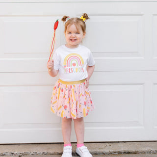 Sweet Wink Pencil Rainbow Preschool S/S White Tee, Sweet Wink, 1st Day of Preschool, 1st Day of School, Back to School, cf-size-7-8y, cf-type-tee, cf-vendor-sweet-wink, First Day of Preschool