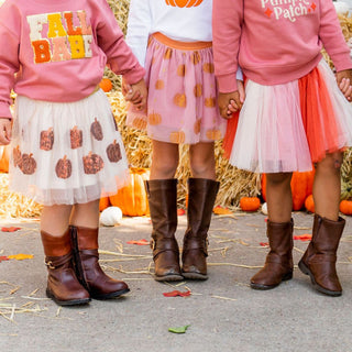 Sweet Wink Sequin Pumpkin Ivory Tutu, Sweet Wink, cf-size-1-2y-med, cf-size-2-4y-large, cf-size-4-6y-xl, cf-size-6-8y-xxl, cf-type-tutu, cf-vendor-sweet-wink, Fall, Halloween, Halloween Skirt