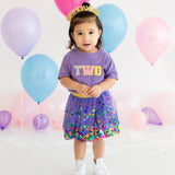 Sweet Wink Second Birthday Patch S/S Tee - Lavender