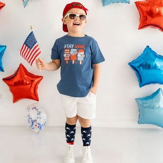 Sweet Wink Stay Cool Short Sleeve T-shirt - Indigo