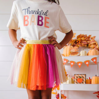 Sweet Wink Thankful Babe S/S Tee - Natural, Sweet Wink, cf-size-12-18-months, cf-size-2t, cf-size-3t, cf-size-4t, cf-size-5-6y, cf-size-7-8y, cf-type-tee, cf-vendor-sweet-wink, Fall, Hallowee
