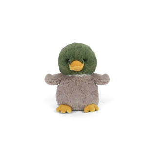 Mon Ami Billie Petite Mallard Duck
Plush toy penguin with green head and gray body on a white background