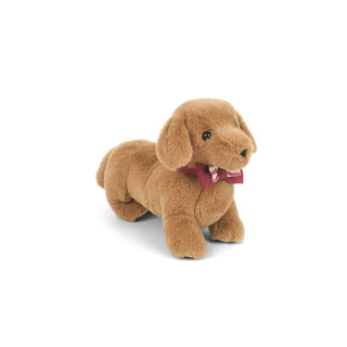 Mon Ami Dapper Dachshund plush stuffed animal, soft and detailed dog toy with realistic features and smooth fabric.