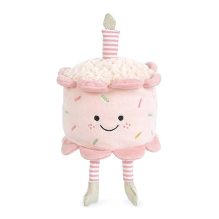 Mon Ami Happy Cake
Plush toy resembling a birthday cake with a smiling face on a white background