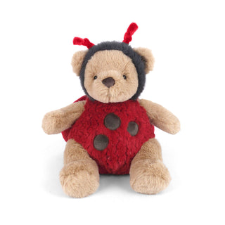 Mon Ami Leah Ladybug Bear
Stuffed teddy bear wearing a ladybug costume on a white background