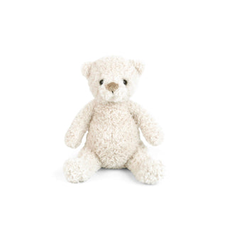 Mon Ami Marshmallow Bear - Cream: Small
A small cream-colored curly plush teddy bear sitting on a solid white background.