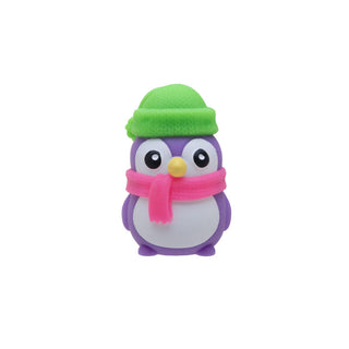 Nee Doh Squishmas Polar Glow Penguin
Toy penguin with a green hat and pink scarf on a white background