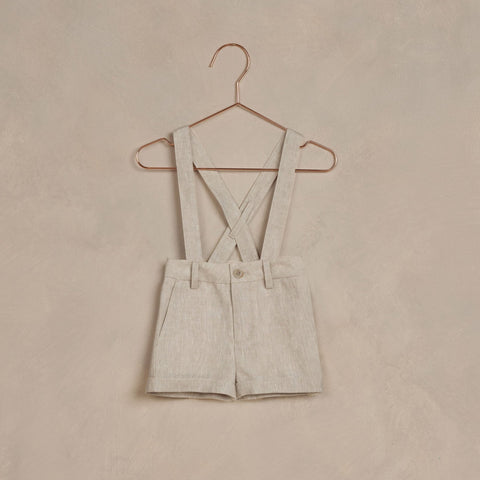 Noralee, Noralee Suspender Short in Linen - Basically Bows & Bowties