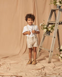 Noralee, Noralee Suspender Short in Linen - Basically Bows & Bowties