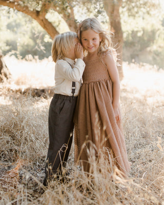 Noralee Valentina Dress - Mocha, Noralee, cf-size-2y, cf-type-dress, cf-vendor-noralee, Cornflower Blue, Mocha, Nora Lee, Noralee, Noralee AW23, Noralee Dress, Rylee & Cru, Valentina, Dress -