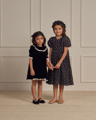 Noralee Amelia Dress - Black, Noralee, Amelia Dress, Black, cf-size-12m, cf-size-18m, cf-size-4y, cf-type-dress, cf-vendor-noralee, Nora Lee, Noralee, Noralee AW23, Noralee Dress, Rylee & Cru