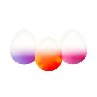 NeeDoh Dippin Dazzler
Three gradient spheres in purple, red, and pink on a white background