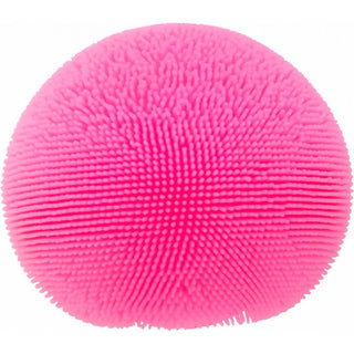 NeeDoh Fuzz Ball
Pink silicone scrubber on a white background