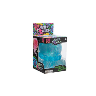 NeeDoh Jellysquish'Jelly Squish toy in packaging with colorful branding on a white background