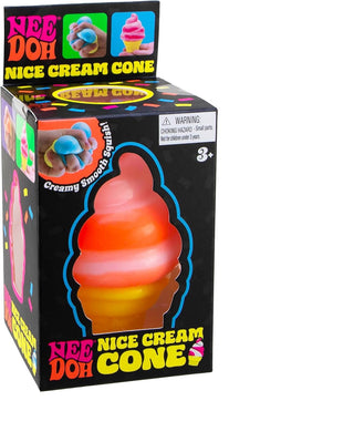 NeeDoh Nice Cream Cone
Box of Nee Doh Nice Cream Cone toy with colorful packaging
