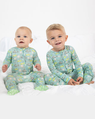 Lev Baby Noa Poppy Convertible Zipper Romper
