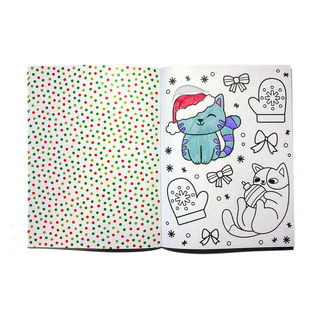 OOLY Stickiville Color-In' Sticker Book with Jolly Cheer Doodles coloring pages and stickers