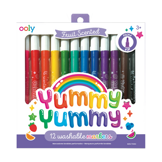 Ooly Yummy Yummy scented markers set of 12 in colorful front packaging