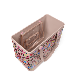 Original Bogg® Bag - Neon Jungle
Multicolored tote bag with clear front pocket on a white background