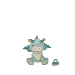 Olli Ella Binky Dragon - Volt
Plush dragon toy with green wings on a white background