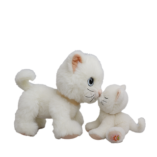 Olli Ella Binky Kitten Kiki - White
Olli Ella Dinkums Cat Lux - White
Two white plush cats on a white background