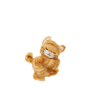 Olli Ella Binky Kitten Koda - Ginger Plush toy cat on a white background