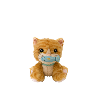 Olli Ella Dinkums Cat Binx - Ginger
Plush toy cat with a blue mask on a white background