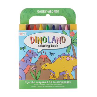 Ooly Carry-Along! Coloring Book and Crayon Set - Dinoland