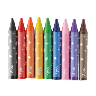 Ooly Carry-Along! Happy Haunts coloring book and crayon set with 10 crayons and spooky-themed pages