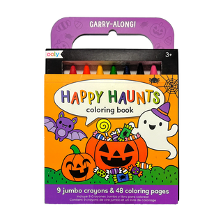 Ooly Carry-Along! Coloring Book and Crayon Set - Happy Haunts
