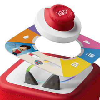 PAW Patrol: Adventure Bay Rescue Heroes Tonieplay Controller + Game Set 
Toy with a red 'Play' button on a white background