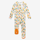 Posh Peanut McGuire Zippered Footie, Posh Peanut, cf-size-3-6-months, cf-size-newborn, cf-type-footie, cf-vendor-posh-peanut, McGuire, Pineapple, Posh Peanut, Posh Peanut Footie, Posh Peanut 