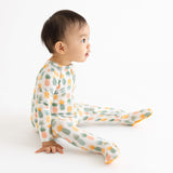 Posh Peanut McGuire Zippered Footie, Posh Peanut, cf-size-3-6-months, cf-size-newborn, cf-type-footie, cf-vendor-posh-peanut, McGuire, Pineapple, Posh Peanut, Posh Peanut Footie, Posh Peanut 