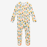 Posh Peanut McGuire Zippered Footie, Posh Peanut, cf-size-3-6-months, cf-size-newborn, cf-type-footie, cf-vendor-posh-peanut, McGuire, Pineapple, Posh Peanut, Posh Peanut Footie, Posh Peanut 