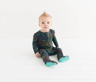 Posh Peanut, Posh Peanut Player One Zippered Footie - Basically Bows & Bowties