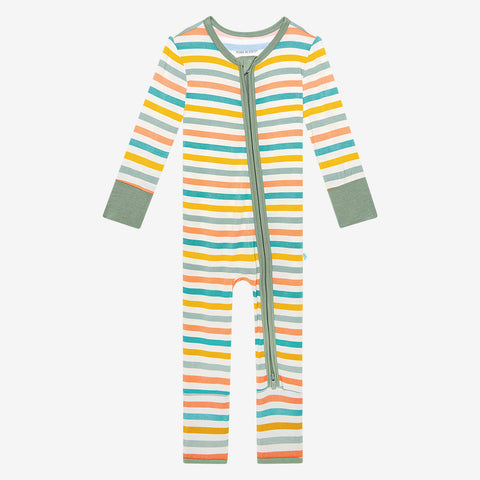 Posh Peanut Popsicle Stripe Convertible One Piece, Posh Peanut, cf-size-12-18-months, cf-size-6-9-months, cf-size-9-12-months, cf-size-newborn, cf-type-footie, cf-vendor-posh-peanut, Converti