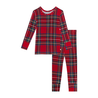 Posh Peanut Classic Pajama Set - Red Tartan Plaid
Red plaid pajama set on a white background