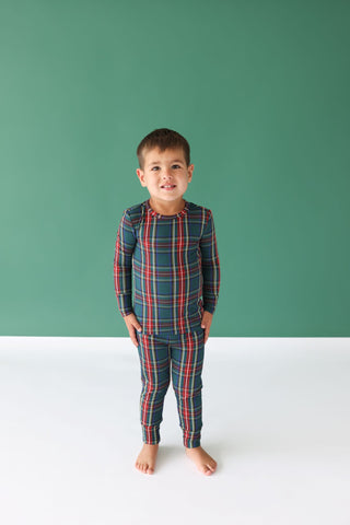 Posh Peanut Tartan Plaid L/S Basic Loungewear, Posh Peanut, All Things Holiday, cf-size-2t, cf-size-3t-4t, cf-size-5t-6t, cf-size-7y-8y, cf-type-pajama-set, cf-vendor-posh-peanut, Christmas, 