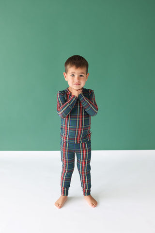 Posh Peanut Tartan Plaid L/S Basic Loungewear, Posh Peanut, All Things Holiday, cf-size-2t, cf-size-3t-4t, cf-size-5t-6t, cf-size-7y-8y, cf-type-pajama-set, cf-vendor-posh-peanut, Christmas, 